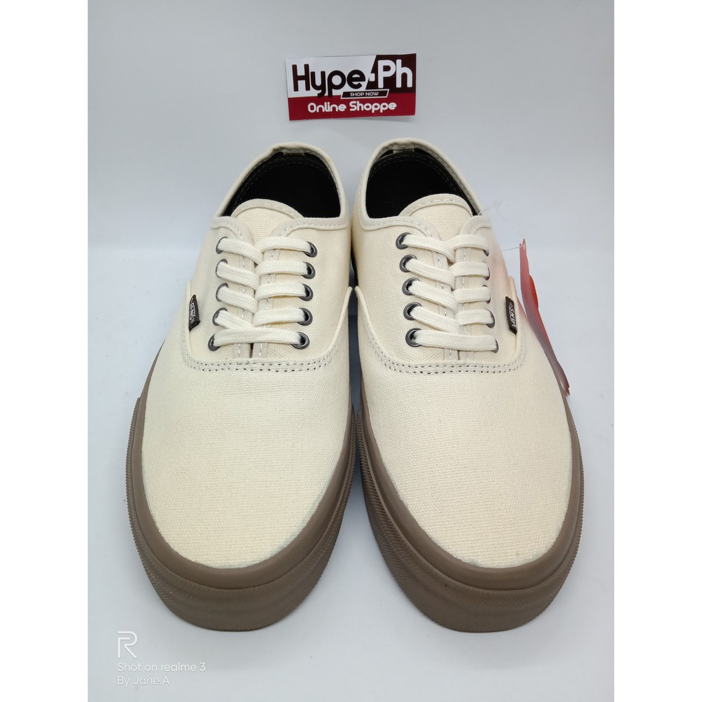 khaki vans gum sole