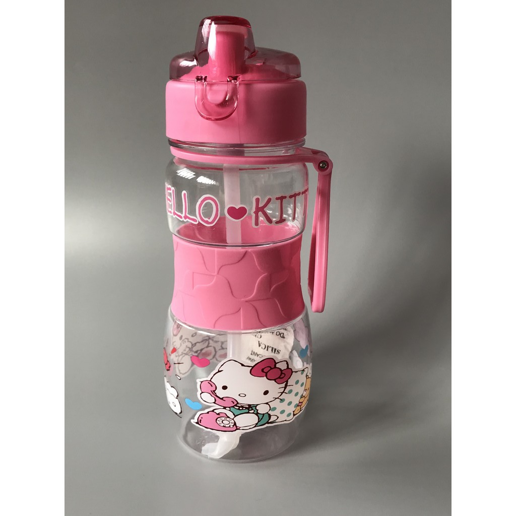 hello kitty drink bottle with straw 400ml | Shopee Philippines