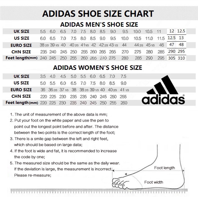 adidas yeezy 700 size chart