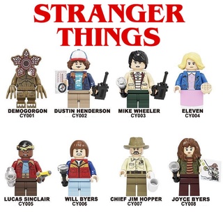 Stranger Things Series lego compatible Demogorgon，Dustin Henderson，Mike Wheeler，Eleven，Lucas Sincl，Will Byers，Jim Hop #5