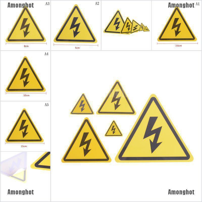 2PCS Danger High Voltage Electric Warning Safety Label Sign Decal Sticker* 