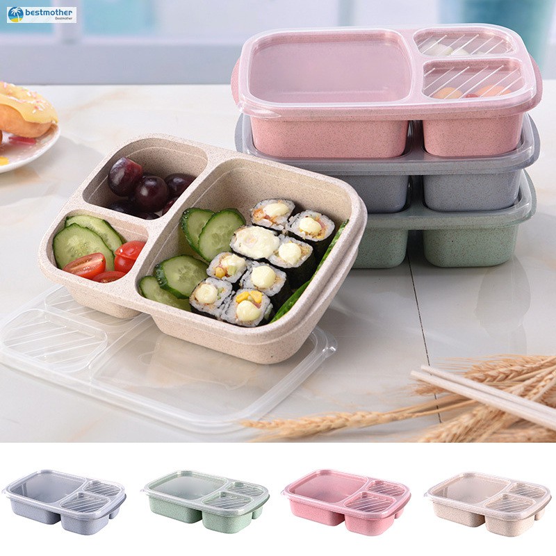 Microwave Lunch Box 2Layer Durable Food Fruit Picnic Bento Box For Kid//Adult New