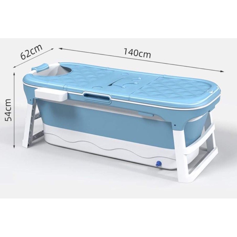 140cm x 62cm x 54cm European Adult Folding Bathtub with 1 month