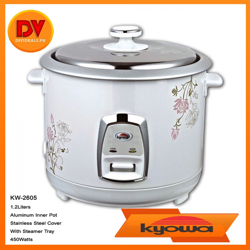Kyowa KW2013 1.2L Rice Cooker with Steamer Stainless Steel Cover