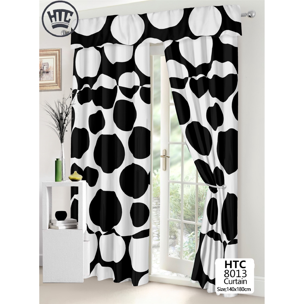 Cod Curtain Fresh Black White High, Black And White Curtain