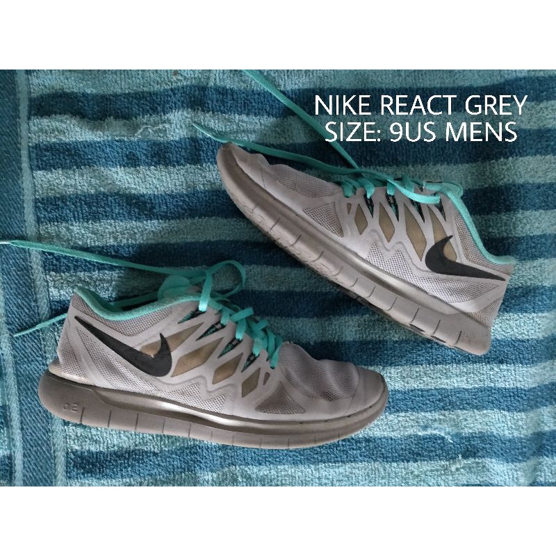 PRELOVED AUTHENTIC NIKE REACT GREY UKAY UKAY SHOES | Shopee Philippines