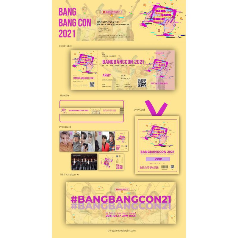 12pcs ticket bts bangbangcon 2021 fan made version ap 310 for fans shopee philippines