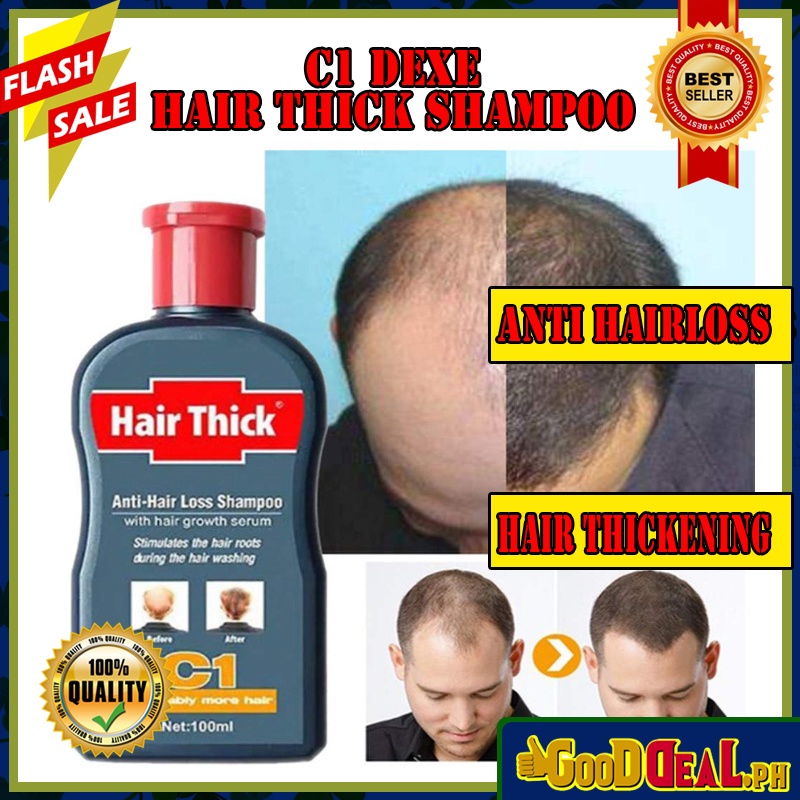 Hair Thick Dexe Anti Hair Loss Shampoo Hair Grower 200ml, For Thinning ...