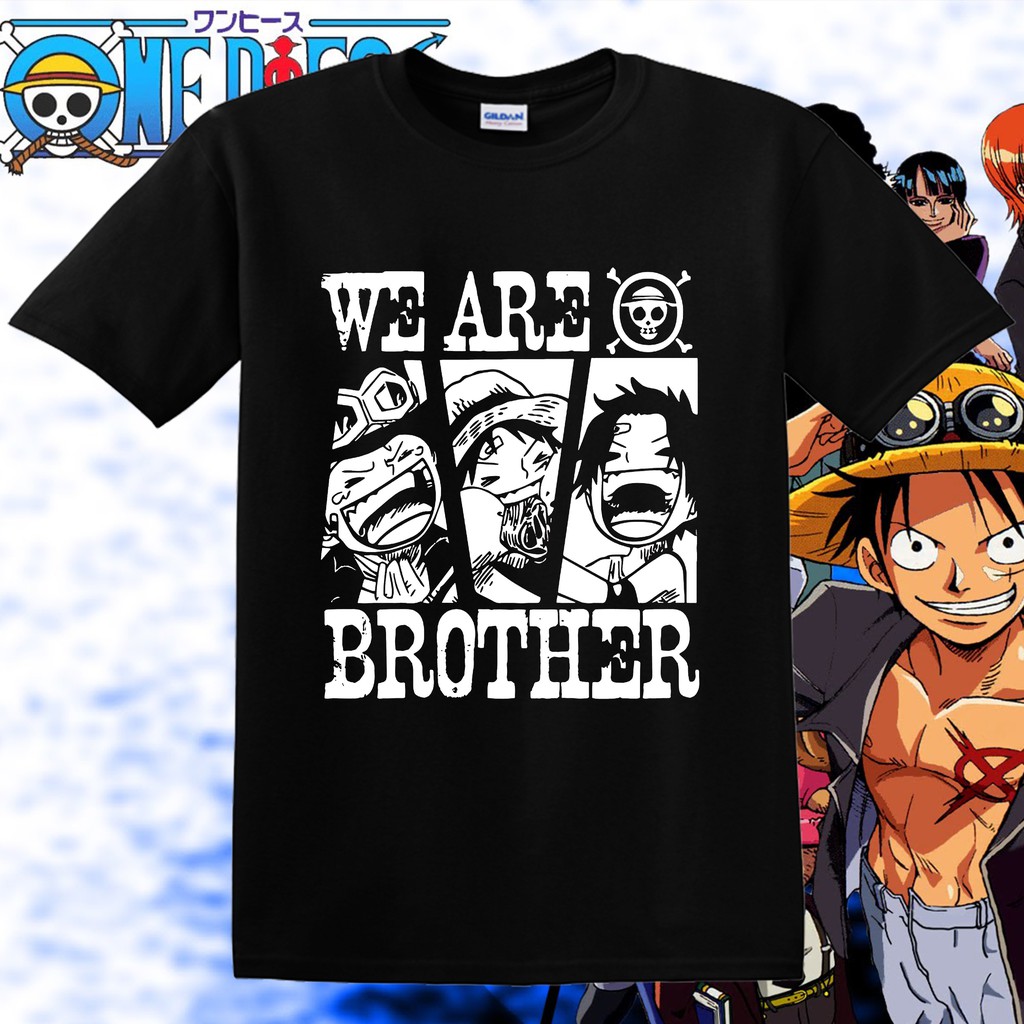 One Piece We Are Brother Printed Design For Kids Adult Shopee Philippines