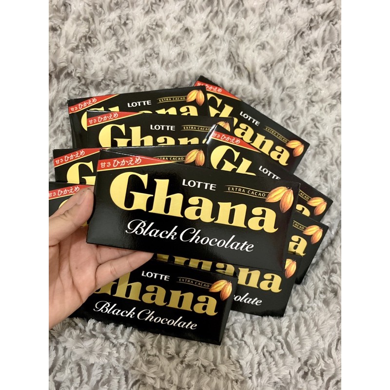 Lotte Ghana Black Chocolate (50g) Shopee Philippines