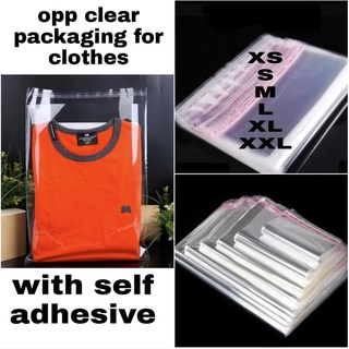 50/100pcs clear packaging plastic for clothes with air hole & self adhesive