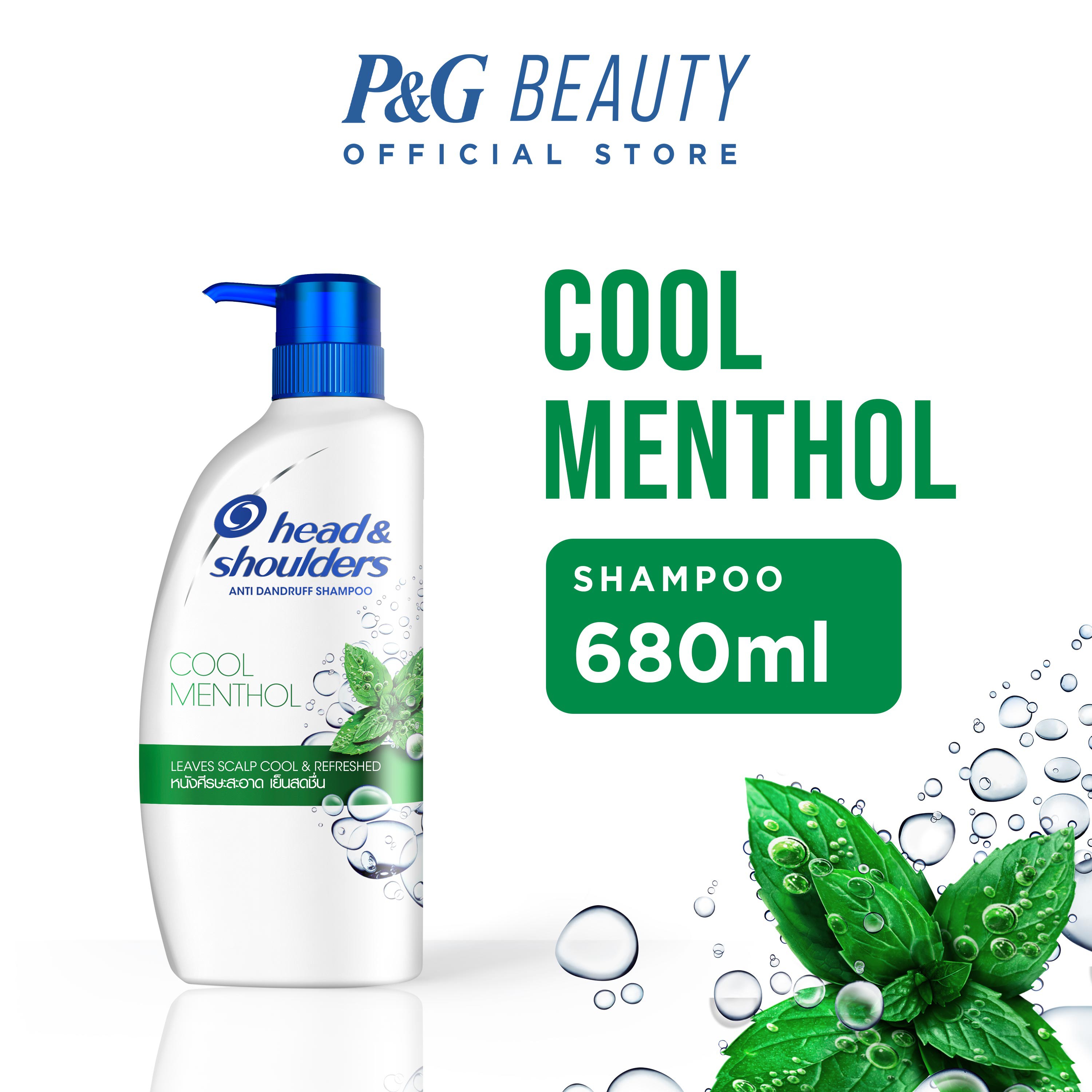 Head & Shoulders Cool Menthol Anti Dandruff Shampoo 680ML Shopee