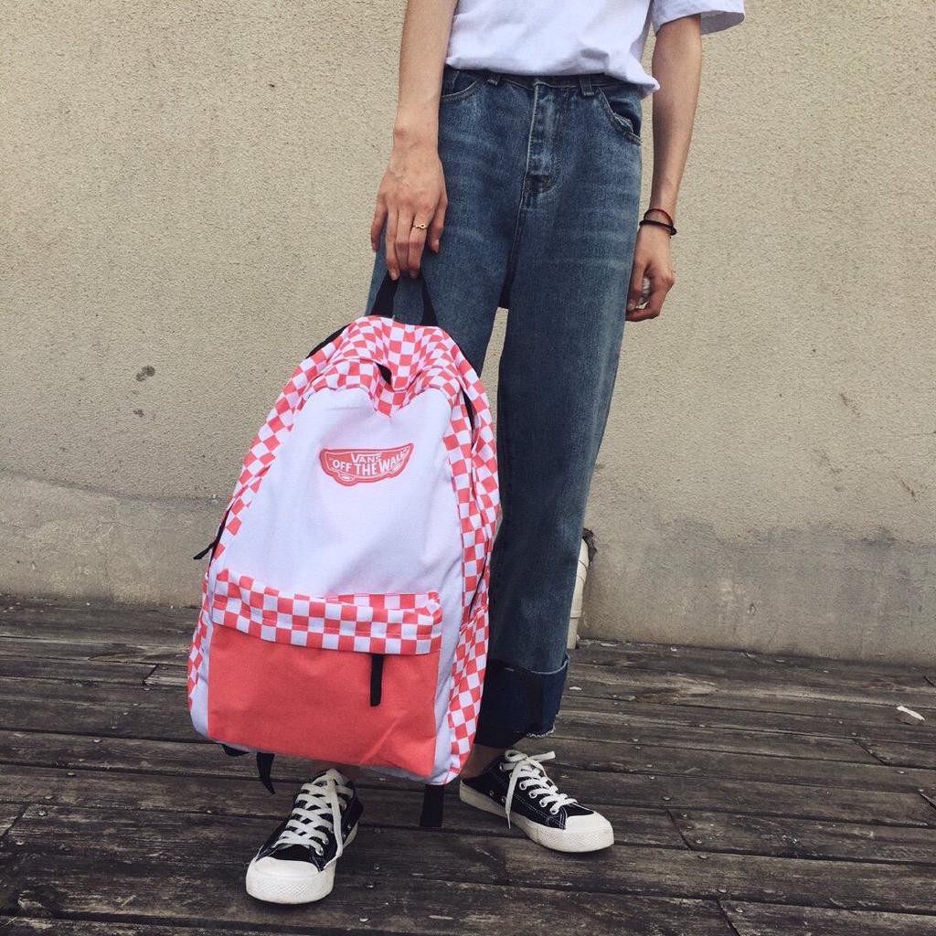 vans hot pink backpack