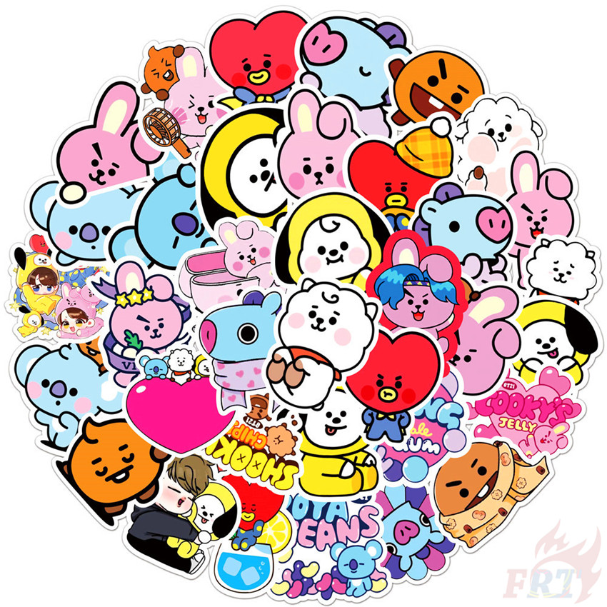 ❉ Bangtan Boys Bts Bt21 Series 02 - Hiphop Punk Style Kpop Tata Mang Shooky  Cooky Koya Rj Chimmy Stickers ❉ 50Pcs/Set Diy Mixed Fashion Doodle Decals  Stickers | Shopee Philippines