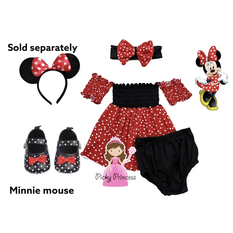 Baby Minnie Mouse Costume Set Photoshoot For Baby Shopee Philippines