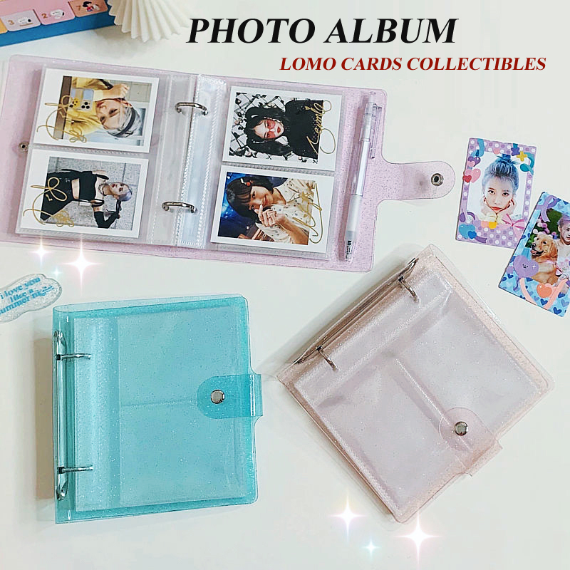 Transparent Photo Album Binder DIY Folio Lomo Cards Photo Card Collectibles Storage Looseleaf
