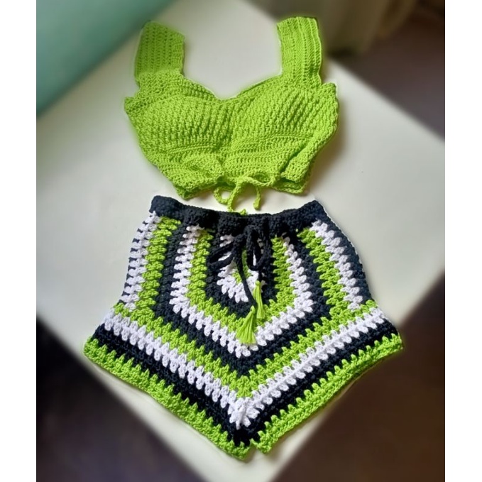 Crochet Classy Boho Terno Coordinates-Quality Crochet | Shopee Philippines