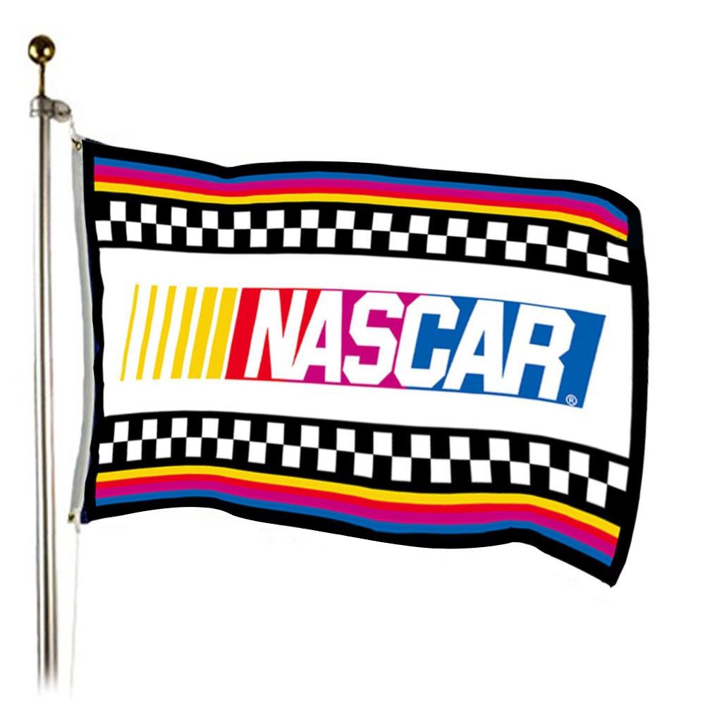 Portable Nascar Racing Flag Wall Art Diy Polyester Nascar Banner