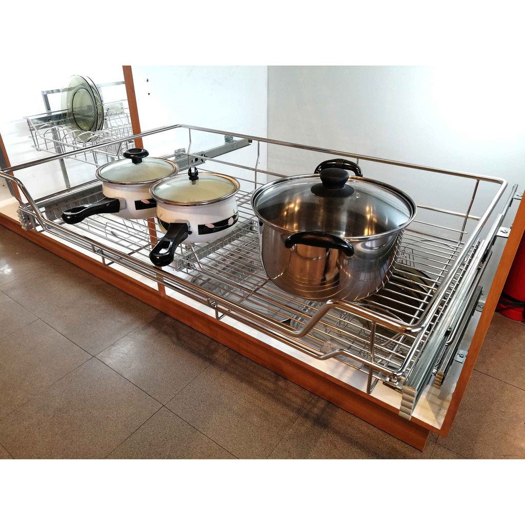 Rosette Italia Stainless Pull Out Wire Basket For All Purpose 20