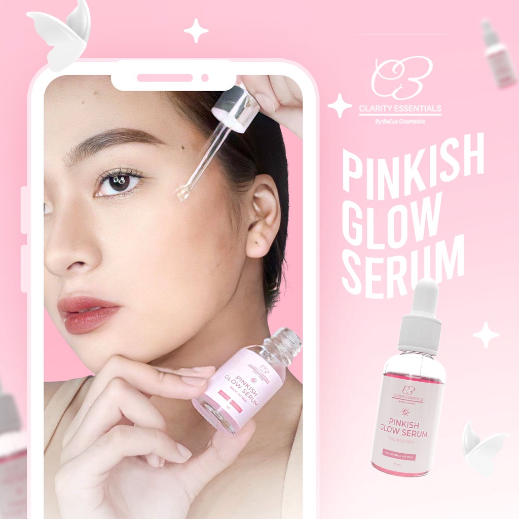 Pinkish Glow Serum Glass Skin serum Clarity Essentials | Shopee Philippines