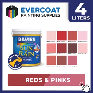 Davies Paints Sun & Rain 4 Liters (Reds & Pinks)