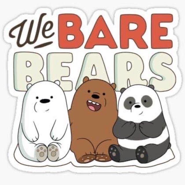 We bare bears 4pcs stickers | Shopee Philippines