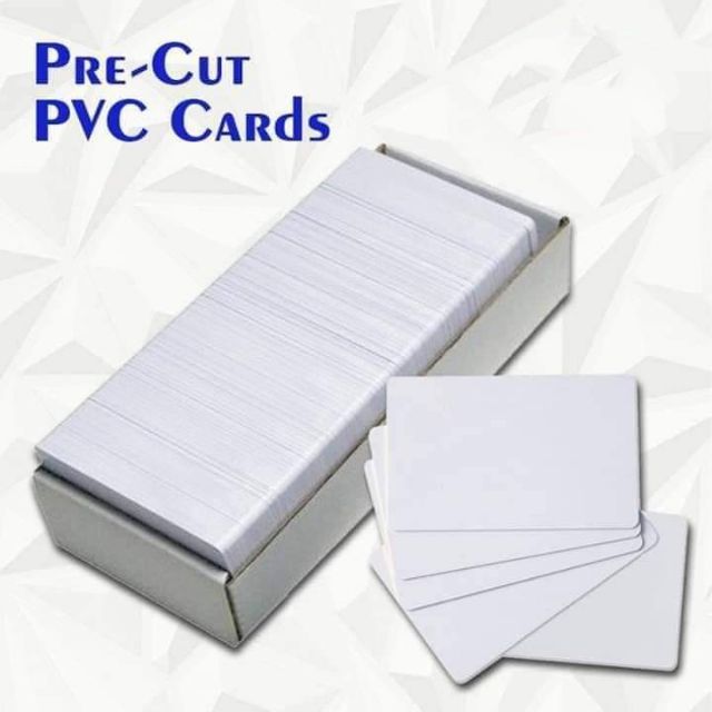 【10PCS】Pre-Cut PVC Cards ID Size  For Business Card , calling card , | Shopee Philippines