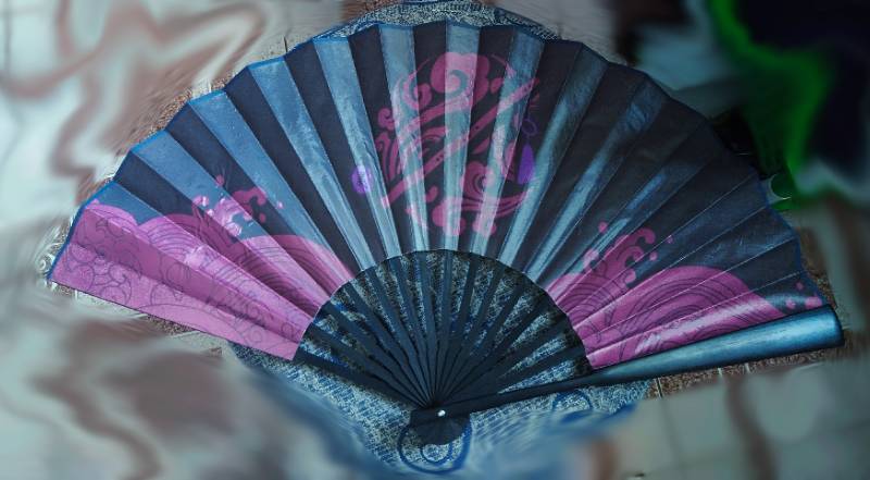 Chinese Style Traditional Fan Grandmaster of Demonic Cultivation Cos Paper Fan 