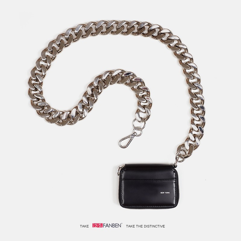 metal chain purse