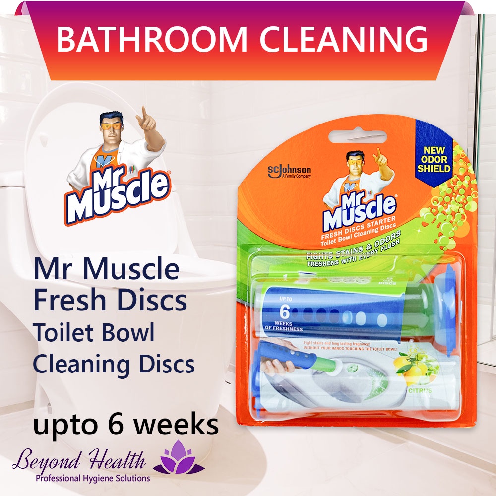 Mr. Muscle Fresh Disc Toilet Bowl Cleaning Disc 38g Citrus Fresh
