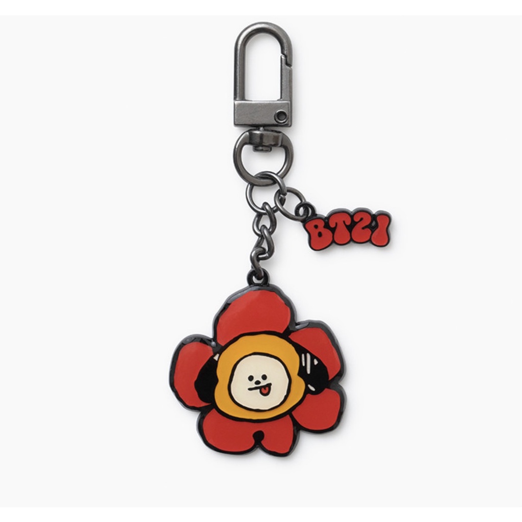 [Line Friends] Line Friends CHIMMY Flower Metal Key Ring (70*150mm ,28g ...