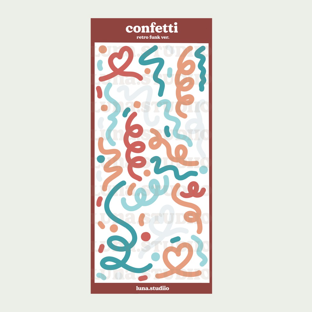 confetti deco sticker sheet for polco and journaling shopee philippines