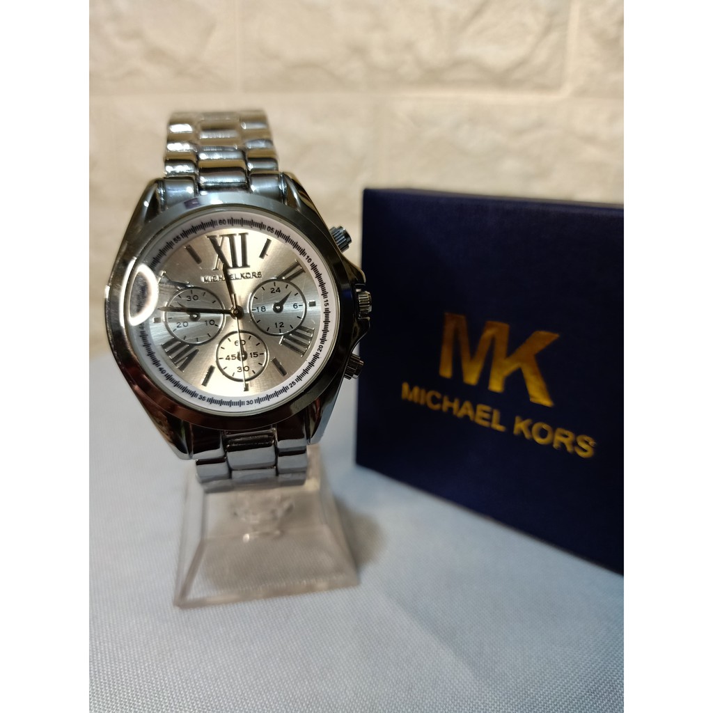 Sale! MK Silver Watch for Men | Shopee Philippines