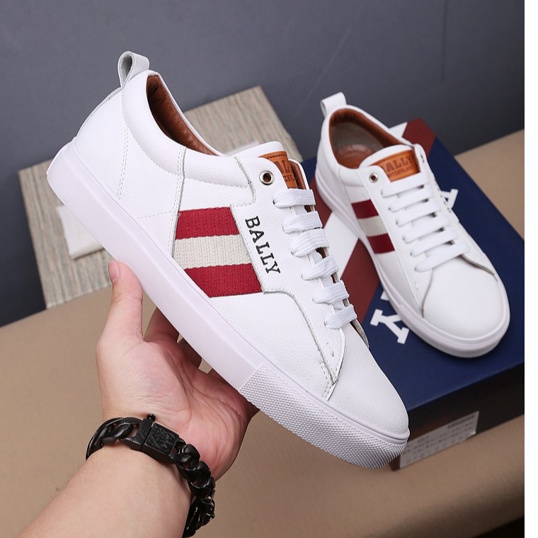 white bally shoes
