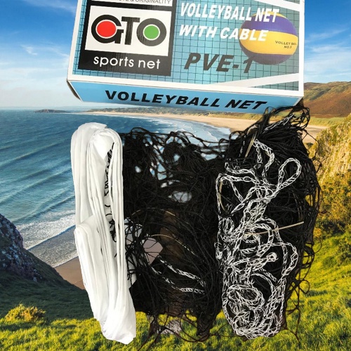 GTO VOLLEY BALL TOURNAMENT (standard Size) Volleyball Net (Black) PEV1