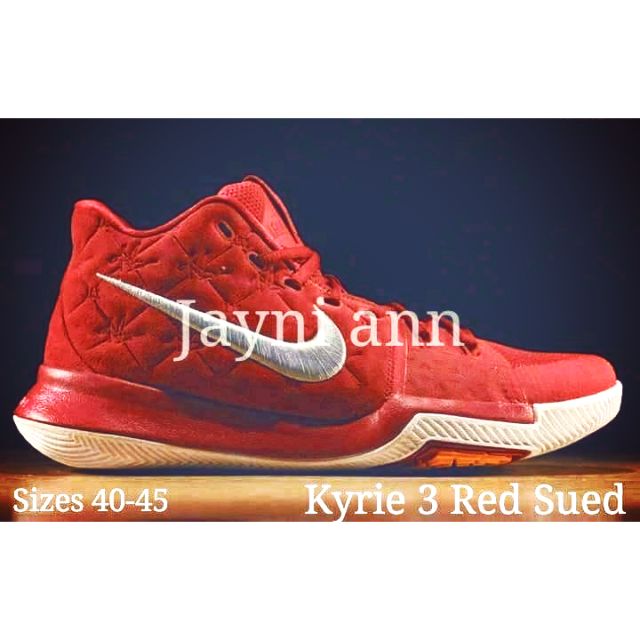 kyrie 3 red suede