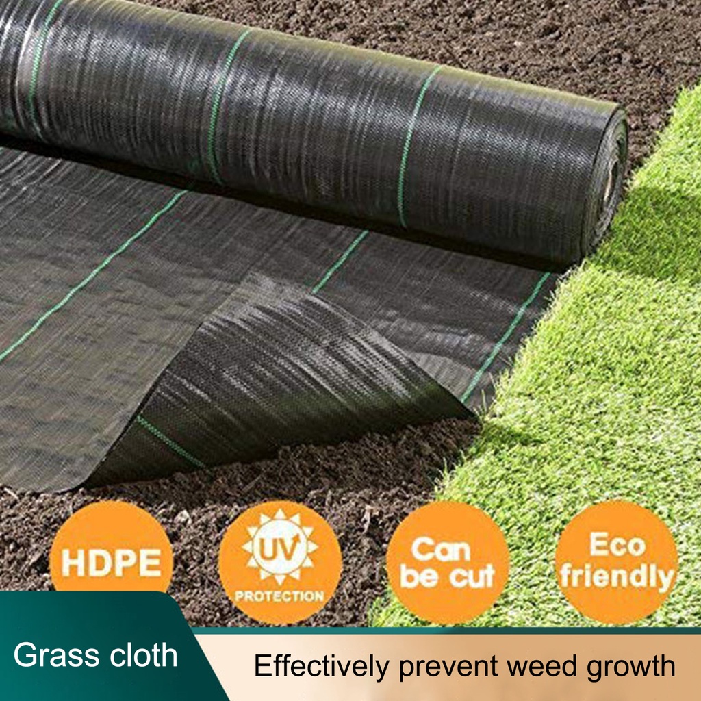 Jjmk666 Ground Cover Sheet Mat Plastic, Black Ground Cover To Prevent Weeds