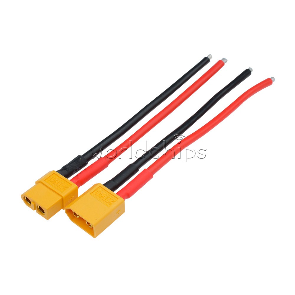 EC2 Female to Male Extension cable 18AWG 10CM Wire for Battery charger 