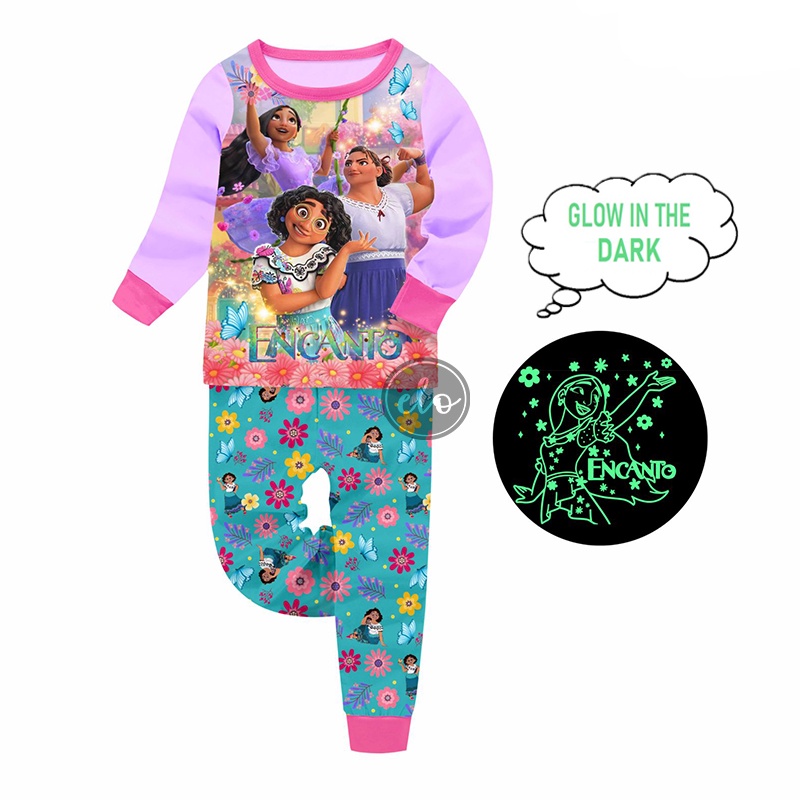 New GLOW in the DARK Pajama Demon Slayer Encanto Pocky Princess
