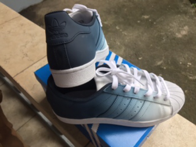 adidas superstar custom blue