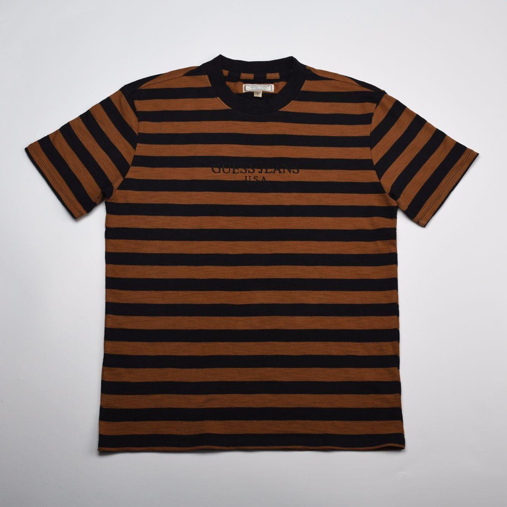 black striped guess shirt