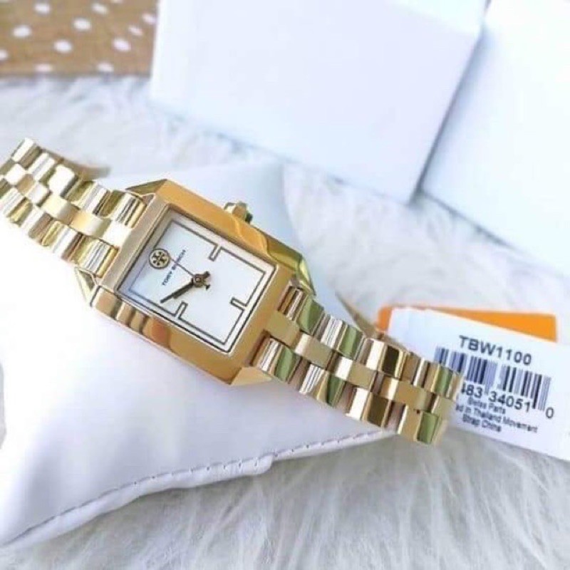 TORY BURCH Square stainless steel watch | Shopee Philippines