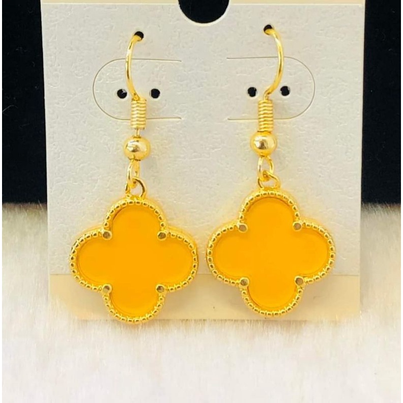 Dangling VCA Fourleaf Clover 10k Gold Non Tarnished Shopee Philippines