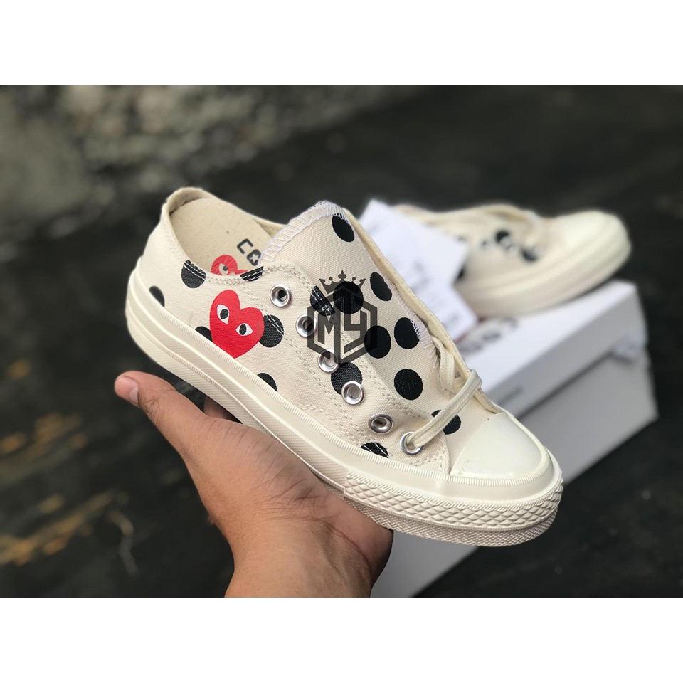 comme des garcons multi heart converse womens