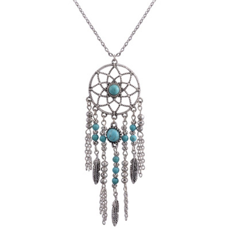 Fashion Dream Catcher Feather Tassel Jewelry Chain Necklace Gift Pendant