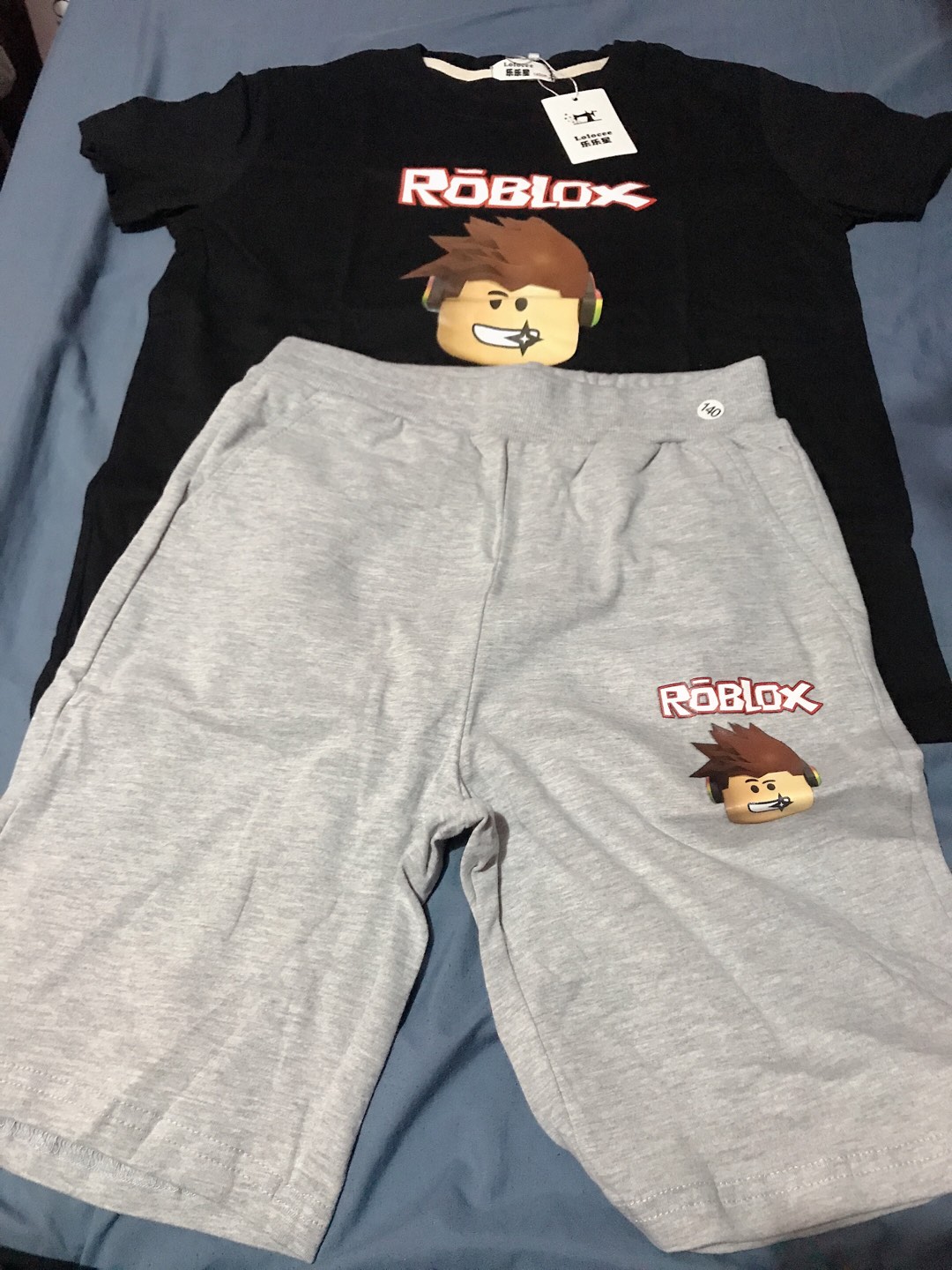Kids Fashion Suit Roblox Clothing Boys T Shirt Pants Sets Boy Costume 2pc Set Shopee Philippines - roblox kids clothing the best prices online in philippines