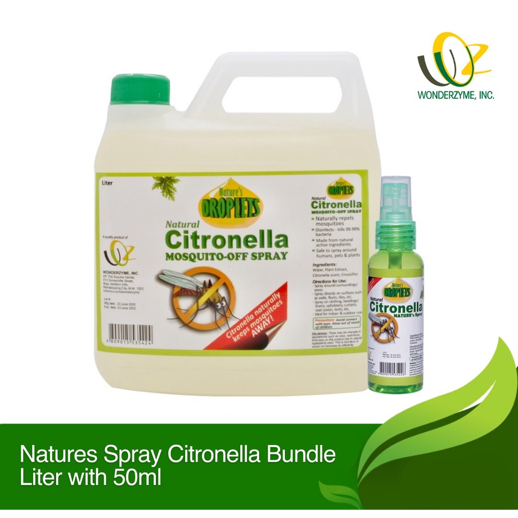 Natures Spray Citronella Liter (FREE Natures Spray Citronella 50ml