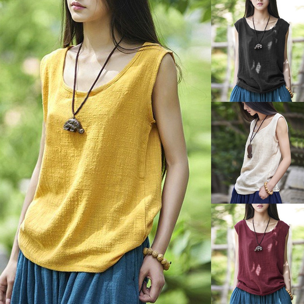 shopee sleeveless blouse