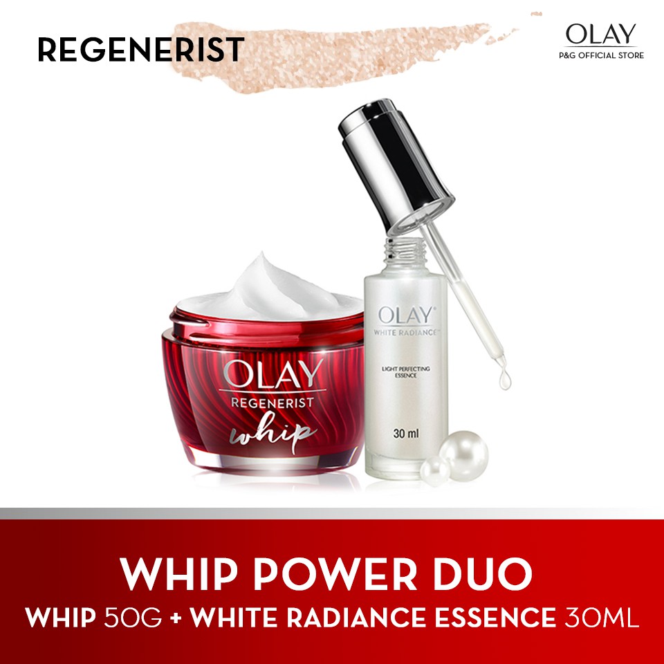 Olay Regenerist Whip Light Cream Moisturizer 50g Light Perfecting Essence Serum 30ml Skincare Shopee Philippines