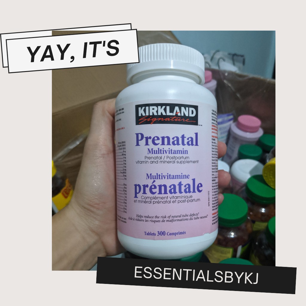 Kirkland Signature Prenatal/Postpartum Multivitamin/Mineral 300 tablets